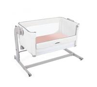 Set di 2 Lenzuola con angoli Baby Next2Me | Adatto per il sistema Chicco Next2Me | Bianco/Rosa | 50x83 cm | Made in Italy
