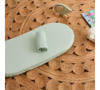 Set di 2 lenzuola con angoli in cotone per culla, Scenario Verde 32 x 72 cm