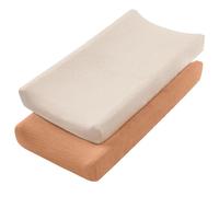 Set di 2 lenzuola in cotone per culla per carrozzina, morbide e confortevoli, per fasciatoio, lenzuola, lenzuola