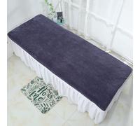 Set Di 2 Lenzuola In Microfibra Per Lettino Da Massaggio,Asciugamano Per Massaggi,Lavabile,Riutilizzabile,Bed Cover Per Spa,Salone Di Bellezza E Trattamenti Viso (Grigio scuro,100 x 200cm)