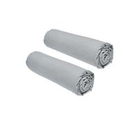 Set di 2 lenzuola sopra TODAY Essential - 160 x 200 cm - 2 persone 100% Cotone - Acciaio