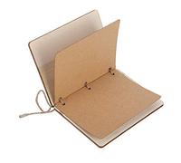 Set di 2 Libretti per Cerimonie Nuziali, Accessori per Libri di Giuramenti in Legno per Occasioni Speciali, Accessorio Regalo Premuroso, 10,5x8 Cm (A)