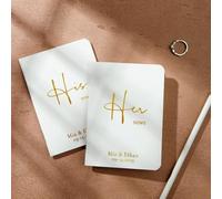 Set di 2 libri di voti di nozze personalizzati, libri di voto personalizzati per lui e per lei, libro degli ospiti personalizzato, regali per addio al nubilato per coppie, Lista nozze must have