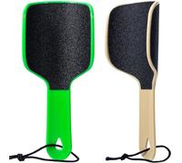 Set di 2 lime curve per piedi e rimozione calli, raschietto a doppia faccia a forma di U, strumento per pedicure per la rimozione della pelle morta screpolata, per piedi più lisci