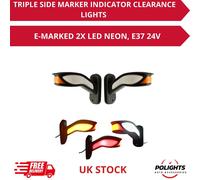 SET di 2 LUCI DI GIOCO INDICATORI DI POSIZIONE TRIPLE LATERALI AL NEON LED MA...