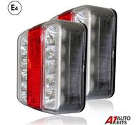 Set Di 2 Luci Indicatori Posteriori A Led 12V Per Rimorchio Furgone Camion