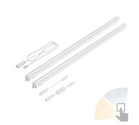 ledscom.de Set di 2 luci LED sottopensile Rigel, ciascuna di 87,3 cm, con interruttore - temperatura colore regolabile /, 19,85W, ciascuna di 1122lm