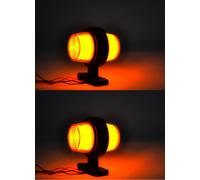 Set Di 2 Luci Maxi Neon Arancioni 12V Per Camion Iveco Ford Renault