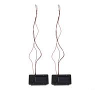 Set di 2 luci solari di ricambio con lampadine a LED, coperchi in plastica nera per lanterne da giardino e vialetti, 40 x 70 mm, decorazione automatica per esterni dal tramonto all'alba