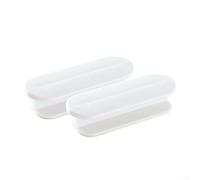 Set di 2 maniglie a ghigliottina per spingere e tirare comodamente porte scorrevoli (bianco)