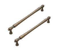 Set di 2 maniglie per cassetti in bronzo giallo stile vintage per personalizzare interni e progetti di rifacimento della casa, maniglie vintage per armadi