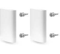 Set Di 2 Maniglie Per Porta Finestra Bianca In Alluminio Per Balcone E Terrazza