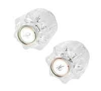 Set di 2 manopole di ricambio per rubinetto doccia in acrilico robusto per camper lavandino del bagno con viti e pulsante maniglia in acrilico