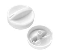 Set di 2 manopole di ricambio universali per fornelli, microonde e forno (bianco)