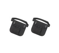 Set di 2 marsupi per infermiera, organizer con tasche multiple, colore nero, 22 x 21,5 cm