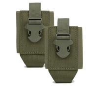 Set di 2 Marsupi Tattici Multiuso, Borse Portaoggetti Molle in Nylon 1000D, Marsupi Multifunzionali per Esterno per EDC e Organizzazione dell'Attrezzatura(Green)