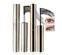 Set di 2 mascara e primer Iron Eye Eyelash, colore nero, impermeabile, volume e lunghezza, mascara allungabile con spazzola in metallo, per donne, 0,22 Fl Oz