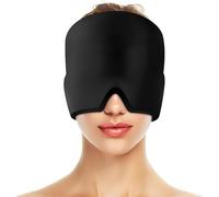 Set di 2 maschere per emicrania in gel di raffreddamento a 360° per la terapia del dolore con applicazione a caldo e freddo, maschera rinfrescante riutilizzabile con design a forma di U e gel spesso