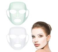 Set di 2 mascherine in silicone, mascherine riutilizzabili e supporto per mascherine in silicone.