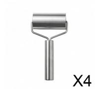 Set di 2 Mattarelli in Acciaio Inox, Mattarello con Rullo Cilindrico, Mattarello