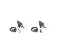 Set di 2 microfoni parabolici precisi e professionali monoculari per bird watching telescopio ABS a lunga distanza per l'ascolto degli uccelli come mostrato