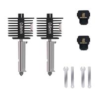 Set di 2 mini aggiornamenti A1 Hotend Kit, 3D Printer Print Head Hot End Heating Block Kit with 0,6 mm Hardened Steel Socks and Silicone socks for Bambu Lab A1/A1 Mini
