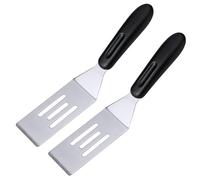 Set di 2 mini spatole in acciaio inox, multiuso in metallo, strumento per servire brownie, biscotti, lasagne, torte, torte e pancake