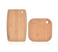 Set di 2 mini taglieri in legno, piccolo tagliere quadrato, mini tagliere per salsicce, piccolo set di taglieri da cucina