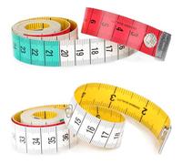 Set di 2 Misuratori di Nastro per il Corpo, Nastro per Misurare il Corpo a Doppia Faccia, Nastro per Cucire per Misurare la Circonferenza del Petto/Vita, 60 pollici/150 cm