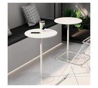 Set di 2 mobili classici da bistrot e pub, piccolo tavolino rotondo in ferro, tavolino moderno con estremità rotonda per camera da letto, soggiorno e balcone (48 x 56 cm)