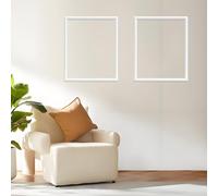 Set di 2 modanature autoadesive 40 x 50 cm, modanature da parete pretagliate e stucco in TPE - Modanature flessibili per finestre, porte, mobili e specchi - Montaggio semplice con peel & stick