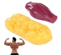 Set di 2 modelli di anatomia muscolare umana e grassa, replica muscolare da 0,5 kg e 1 libbre, replica anatomica per educazione, motivazione fitness, analisi nutrizionale