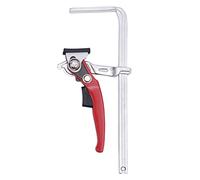 Set di 2 morsetti a cricchetto da 7,8" in 40CR & ABS, sgancio rapido con forza di serraggio 220 kg, barra di guida a forma di L, tenditore per legno, saldatura, levigatura e piani da tavolo