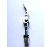 Set di 2 morsetti a sgancio rapido per bicicletta, M8 x 55 mm (argento)