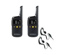 Set di 2 Motorola XT185 + 2 kit vivavoce Radio portatili compatte e robuste per l'utilizzo in tutti i tipi di ambienti