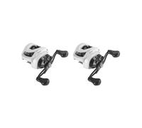 Set di 2 mulinelli per baitcasting, design compatto, attrezzatura da pesca, mulinello da pesca, mano sinistra