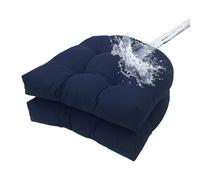 Set di 2 o 4 cuscini impermeabili per sedia da esterno, 48 x 48 cm, in cotone PP ad alta resilienza, con cinghie, per mobili da patio, comodi cuscini da giardino (B, 4 pezzi)