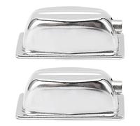 Set di 2 Orecchie per Rullante in Ferro, Colore Cromato, Accessori per Manutenzione Strumenti Musicali - Design Semplice, Resistente e Facile da Usare, Ideale per Rullanti (WC27G)