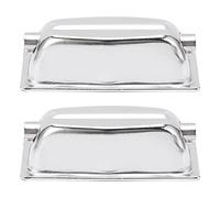 Set di 2 Orecchie per Rullante in Ferro, Colore Cromato, Accessori per Manutenzione Strumenti Musicali - Design Semplice, Resistente e Facile da Usare, Ideale per Rullanti (WC27D)