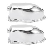 Set di 2 Orecchie per Rullante in Ferro, Colore Cromato, Accessori per Manutenzione Strumenti Musicali - Design Semplice, Resistente e Facile da Usare, Ideale per Rullanti (WC27C)