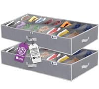 Set di 2 organizer per scarpe sotto il letto, resistente agli strappi, materiale 600D, organizer per scarpe sotto il letto, adatto per scarpe da uomo e donna, tacchi alti e scarpe da ginnastica, fino