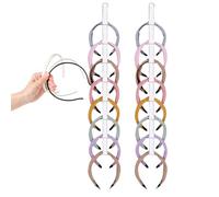 Set di 2 organizzatori da parete per - Supporti sospesi con 8 spazi | Conservazione & esposizione capelli | Per camera da, bagno, camera da studentesco, decorazione | nylon