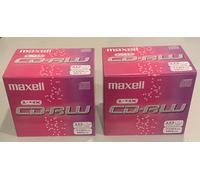 Set Di 2 Pack Da 10 CD-RW Vuoti Maxell 700MB 80Min 4x 10MM Nuovo (20 CD Totali)