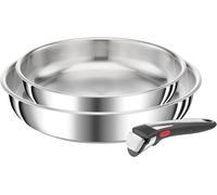 Set Di 2 Padelle Inox Tefal Ingenio Preference On L9759002 + 1 Manico, Induzione