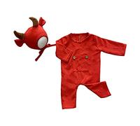 Set di 2 pagliaccetti cappello bambino vestiti foto neonato accessori fotografici neonato