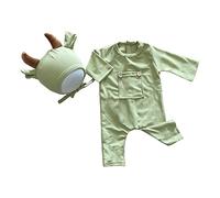 Set di 2 pagliaccetti cappello bambino vestiti foto neonato accessori fotografici neonato