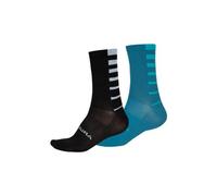 Set di 2 paia di calzini endura coolmax blu nero