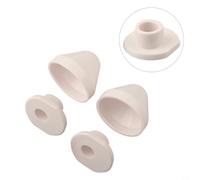 Set di 2 paia di copribulloni decorativi in plastica per nascondere viti di fissaggio arrugginite o sporgenti, colore bianco, 3,5 x 3,5 cm