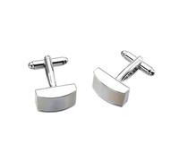 Set di 2 paia di gemelli e borchie da uomo a forma di conchiglia di lusso per camicia francese, regalo per feste di nozze, gemelos Lepton