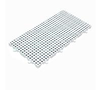 Set di 2 pallet in plastica impermeabile, griglie ventilate in HDPE, per garage, cucina, supermercato, tappetino leggero e traspirante, 60 x 30 x 3 cm
